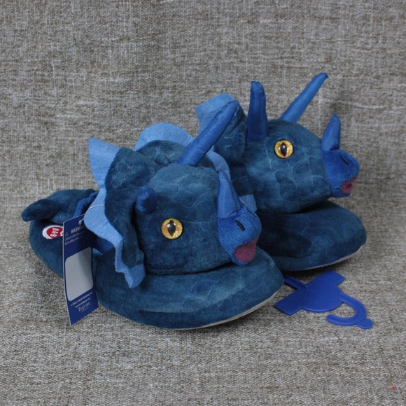 Build-A-Bear Other - NEW! BUILD-A-BEAR TRICERATOPS SLIPPERS!